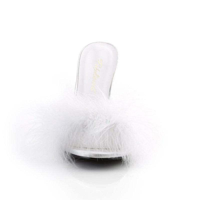 CLASSIQUE-01F White Pu-Fur CURRENT Fabulicious US Size (Women's): 5