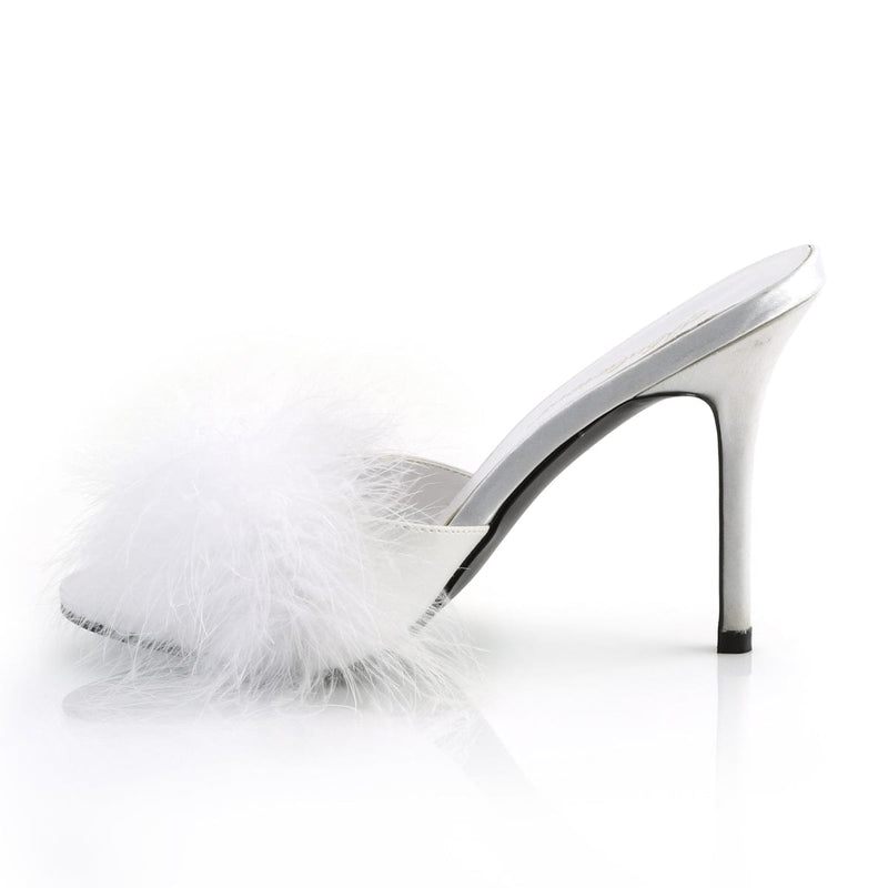 CLASSIQUE-01F White Pu-Fur CURRENT Fabulicious US Size (Women's): 5