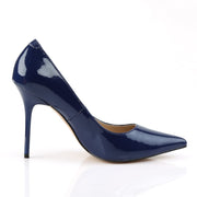 CLASSIQUE-20 Navy Blue Patent Pump Pleaser US Size (Women's): 5