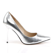 CLASSIQUE-20 Silver Met Pu Pump Pleaser US Size (Women's): 5