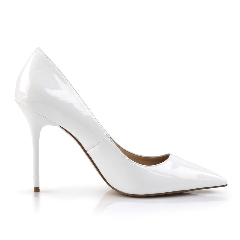 CLASSIQUE-20 White Patent Pump Pleaser US Size (Women's): 5