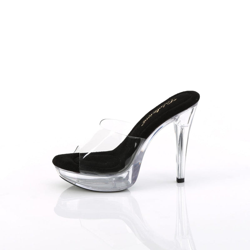 COCKTAIL-501 Clear-Black/Clear CURRENT Fabulicious US Size (Women's): 5