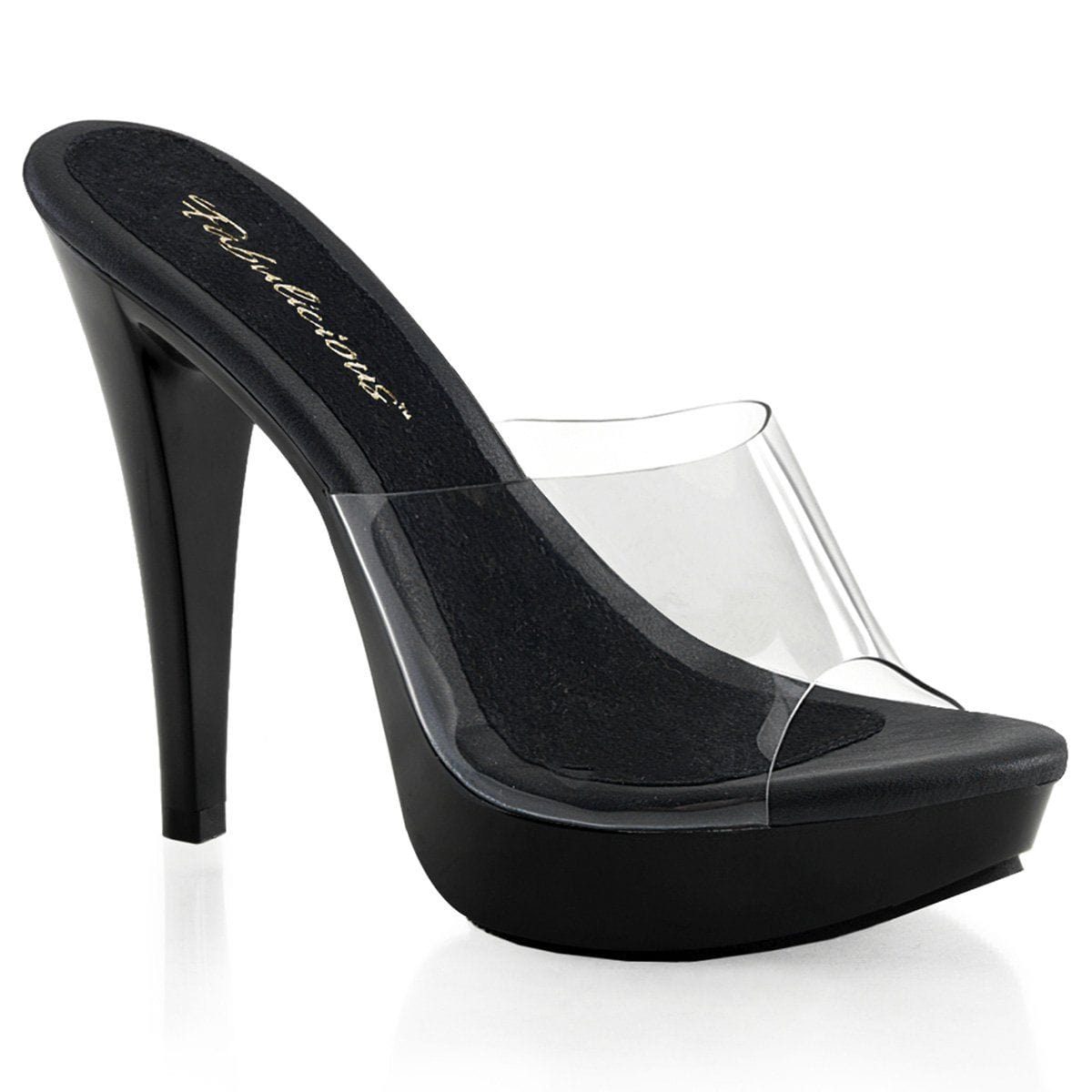 COCKTAIL-501 Clear/Black CURRENT Fabulicious US Size (Women's): 5