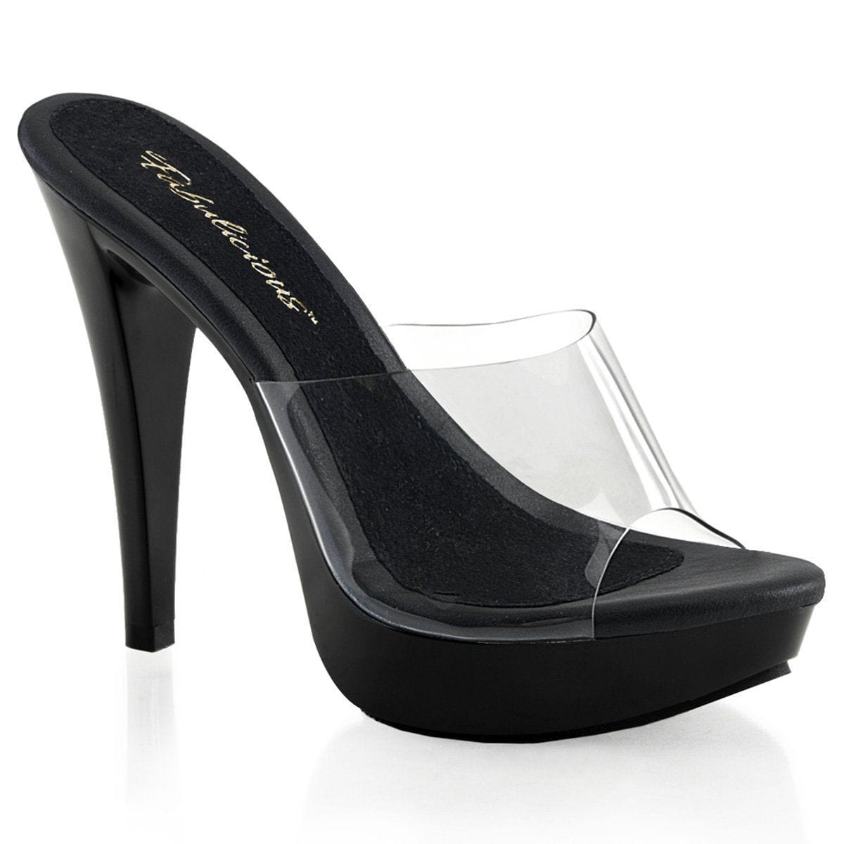 COCKTAIL-501 Clear/Black CURRENT Fabulicious US Size (Women's): 5