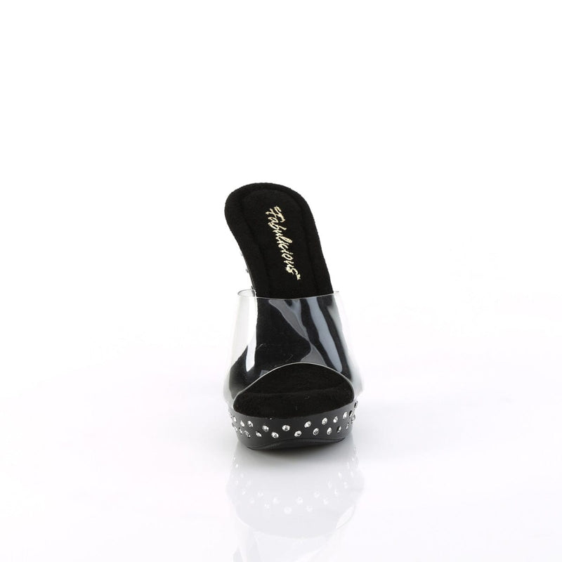 COCKTAIL-501SDT Clear/Black CURRENT Fabulicious US Size (Women's): 5