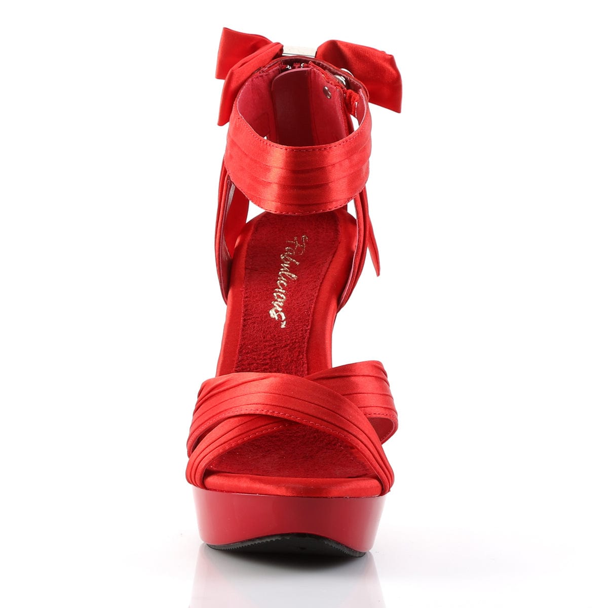 COCKTAIL-568 Red Satin/Red CURRENT Fabulicious US Size (Women's): 5