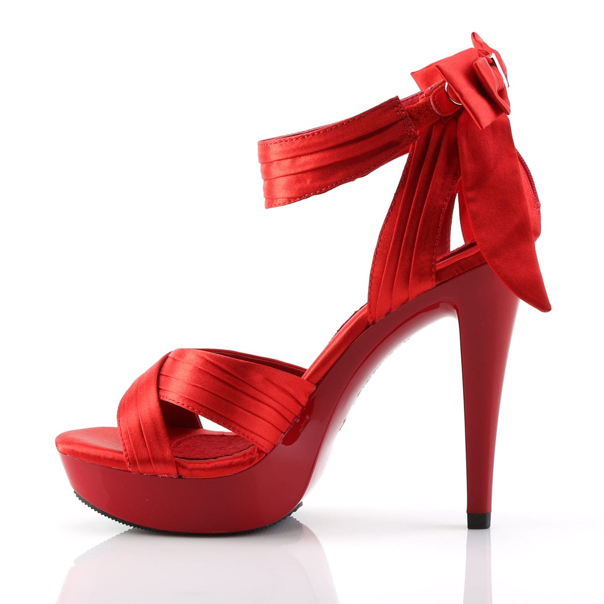 COCKTAIL-568 Red Satin/Red CURRENT Fabulicious US Size (Women's): 5