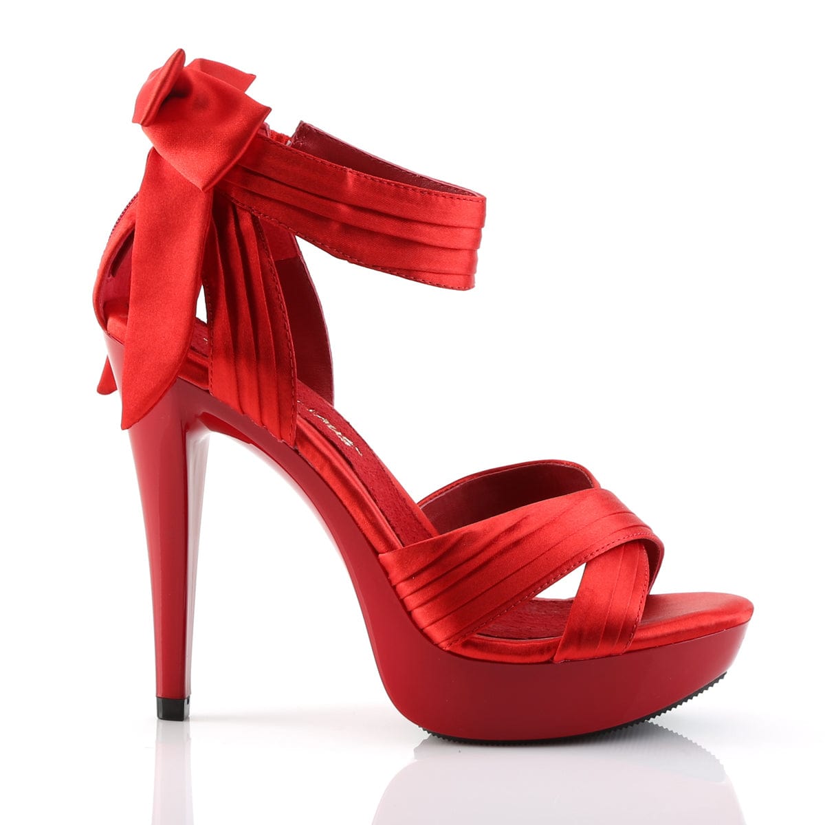 COCKTAIL-568 Red Satin/Red CURRENT Fabulicious US Size (Women's): 5