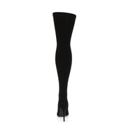 COURTLY-3005 Black Nylon Thigh Boot Pleaser US Size (Women's): 6