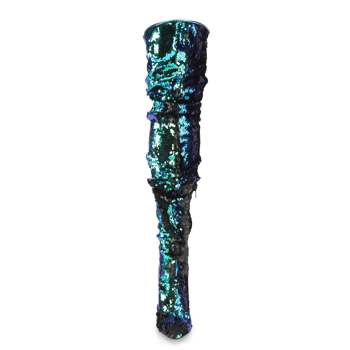 COURTLY-3011 Green Iridescent Sequins Sale Pleaser US Size (Women's): 6