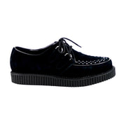 CREEPER-602S Black Suede Creeper Demonia US Size (Unisex/Men's): 4