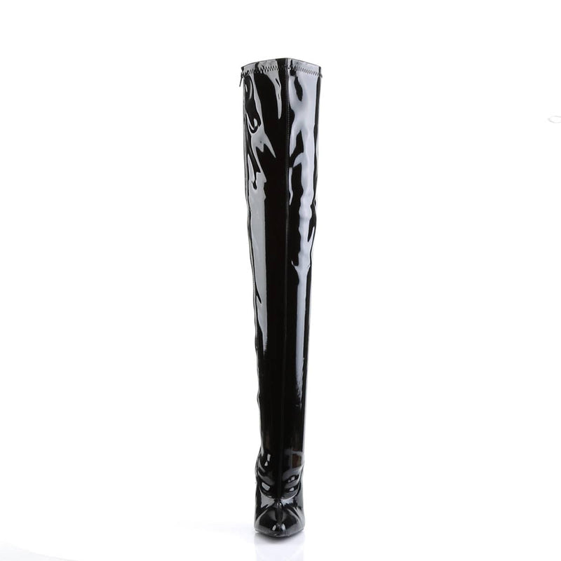 DAGGER-3000 Black Stretch Patent CURRENT Devious US Size (Women's): 5
