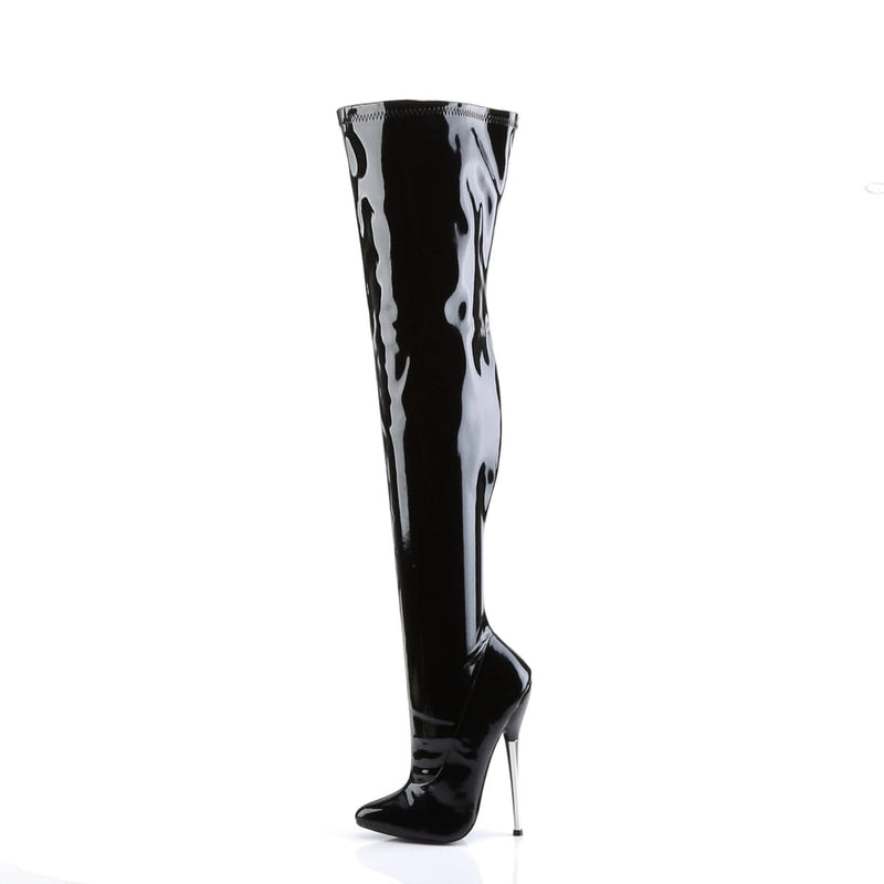 DAGGER-3000 Black Stretch Patent CURRENT Devious US Size (Women's): 5