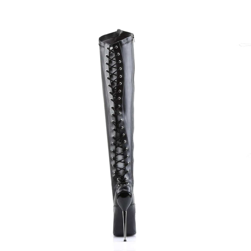 DAGGER-3060 Black Stretch Pu CURRENT Devious US Size (Women's): 5