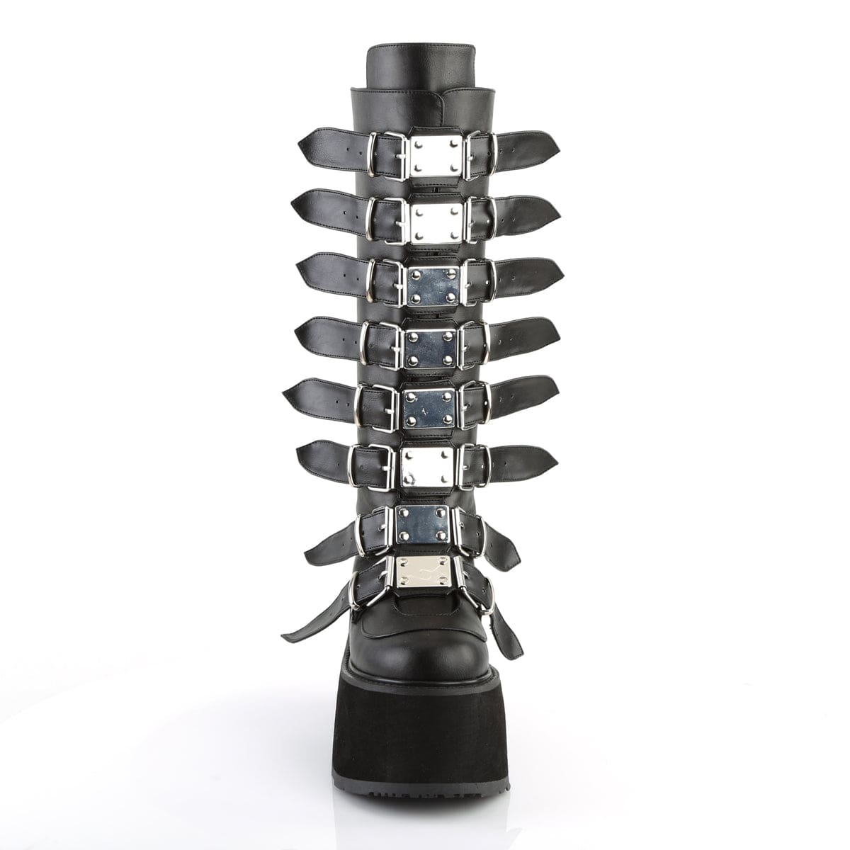 DAMNED-318 Black Vegan Leather Demonia US Size (Women's): 5