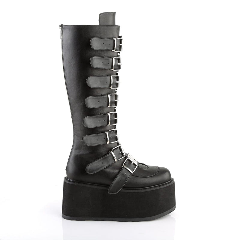 DAMNED-318 Black Vegan Leather Demonia US Size (Women's): 5