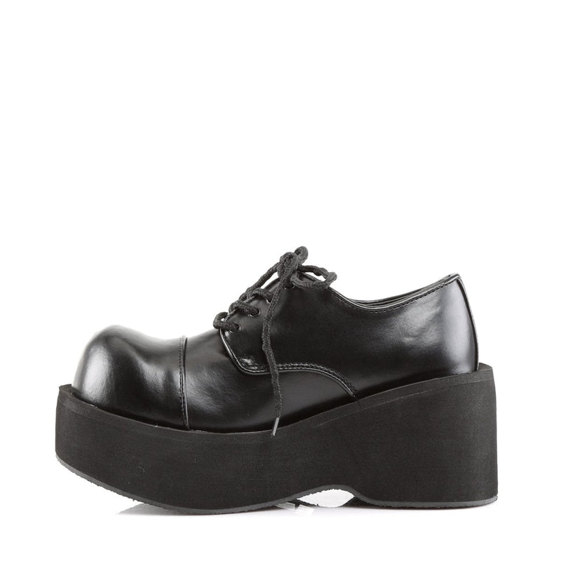 DANK-101 Black Vegan Leather Shoe Demonia US Size (Women's): 5
