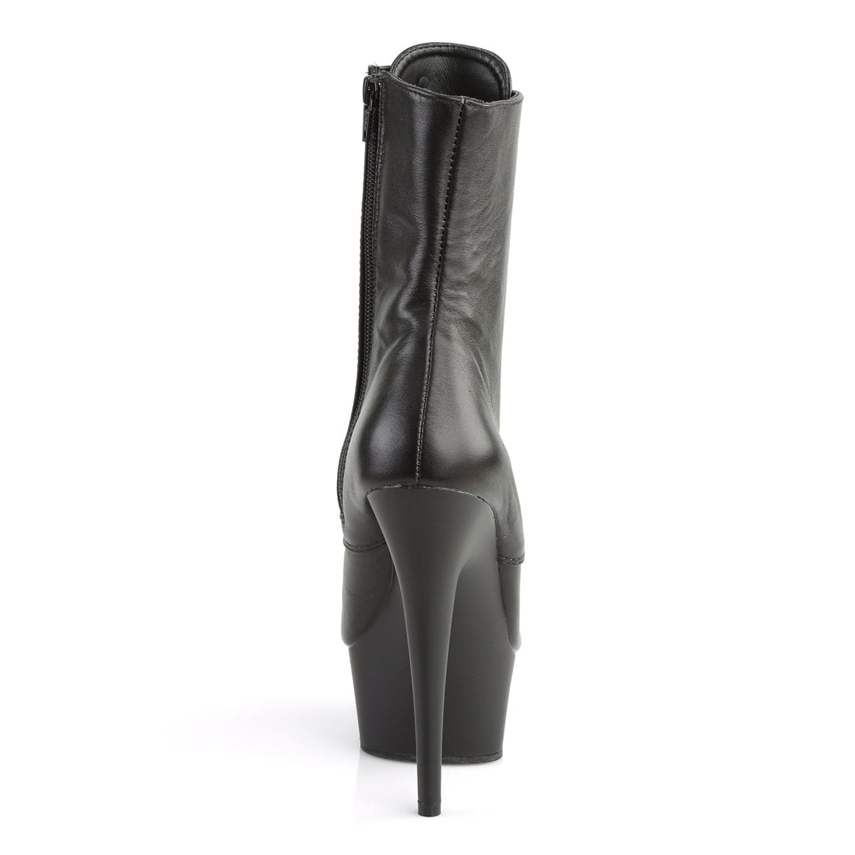 DELIGHT-1020 Black Leather/Black Ankle Boot Pleaser US Size (Women's): 5