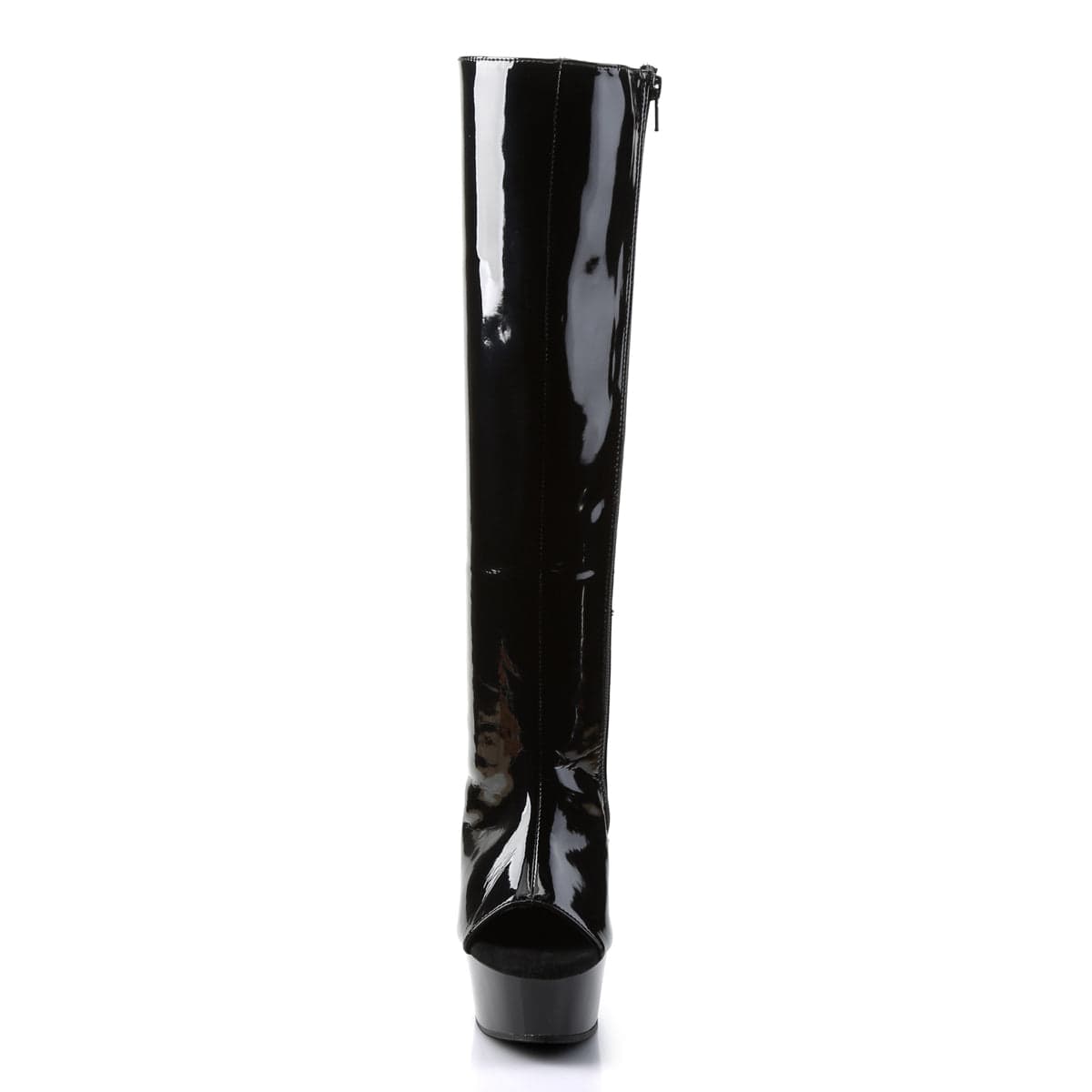 DELIGHT-2018 Black Patent/Black Knee Boot Pleaser US Size (Women's): 5