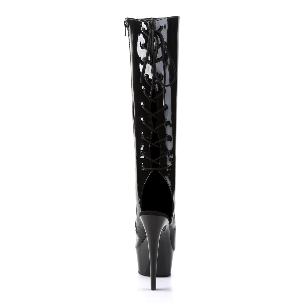 DELIGHT-2018 Black Patent/Black Knee Boot Pleaser US Size (Women's): 5