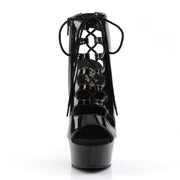 DELIGHT-600-20 Black/Black Ankle Boot Pleaser US Size (Women's): 5