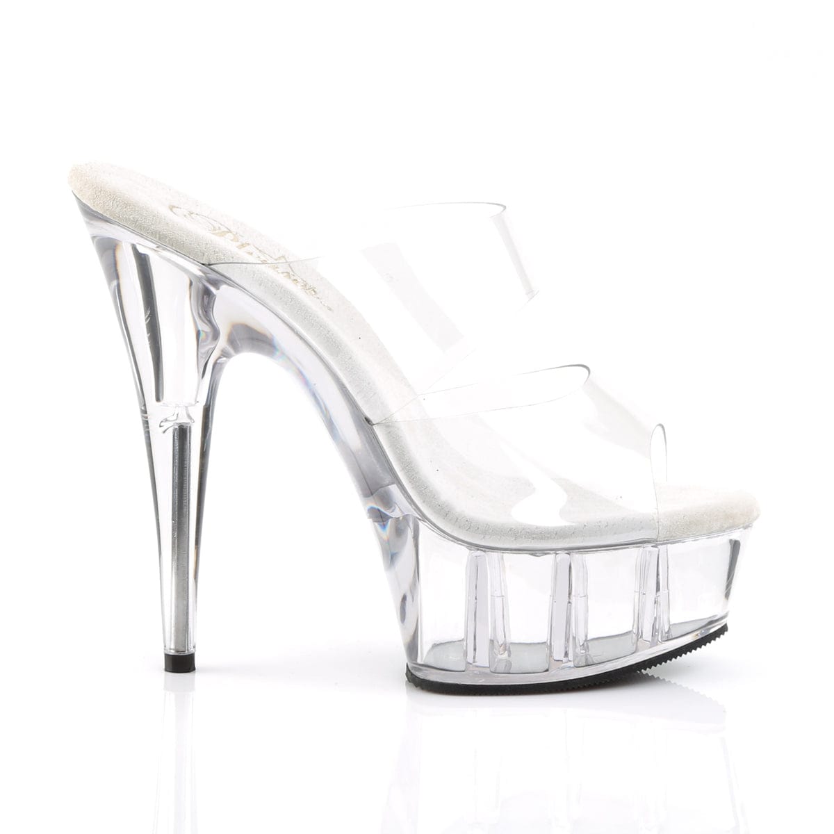 DELIGHT-602 Clear/Clear Slide Pleaser US Size (Women's): 5