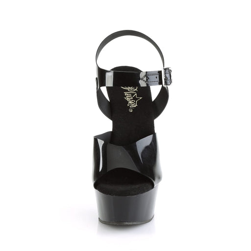 DELIGHT-608N Black (Jelly-Like) TPU/Black Platform Sandal Pleaser US Size (Women's): 5