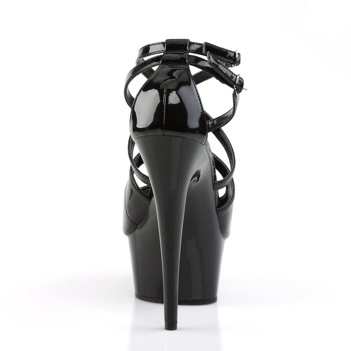 DELIGHT-612 Black/Black Platform Sandal Pleaser US Size (Women's): 5
