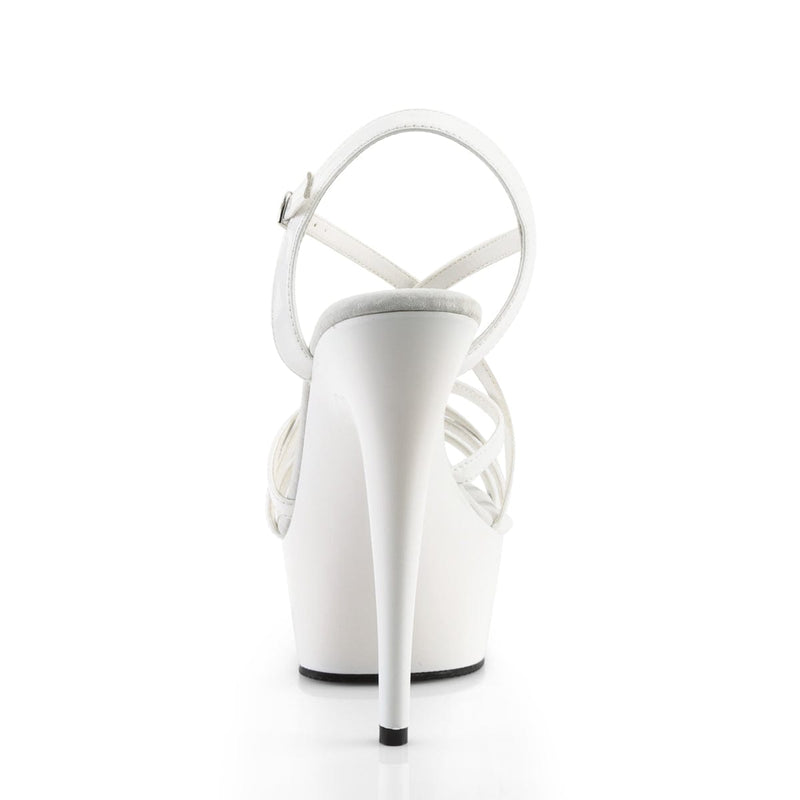 DELIGHT-613 White Patent/White Platform Sandal Pleaser US Size (Women's): 5