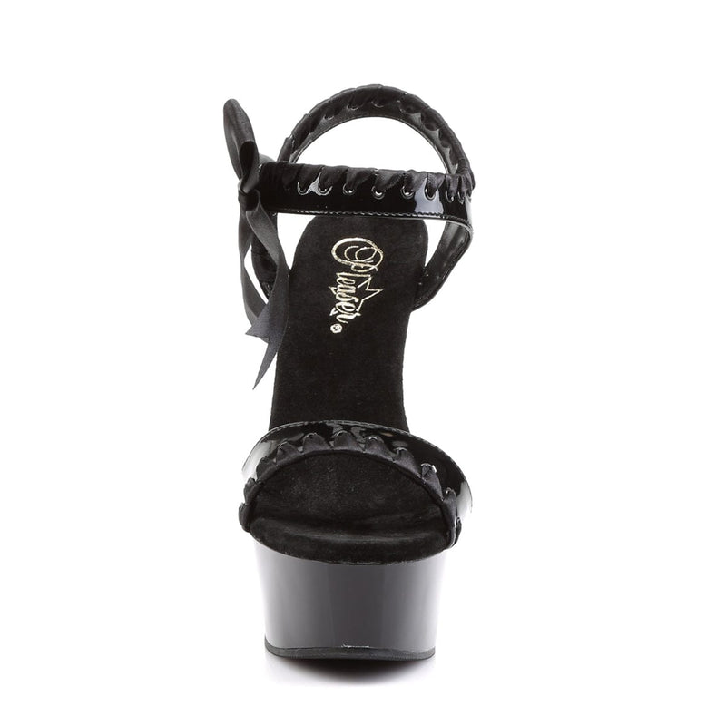 DELIGHT-615 Black/Black Platform Sandal Pleaser US Size (Women's): 5