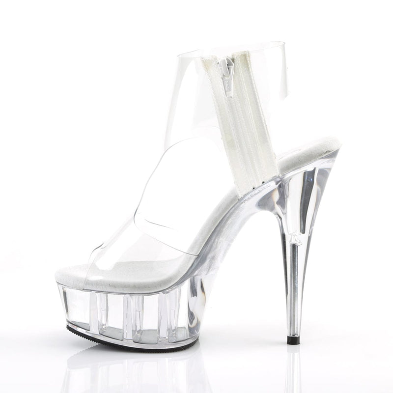 DELIGHT-633 Clear/Clear Platform Sandal Pleaser US Size (Women's): 5