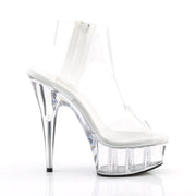 DELIGHT-633 Clear/Clear Platform Sandal Pleaser US Size (Women's): 5