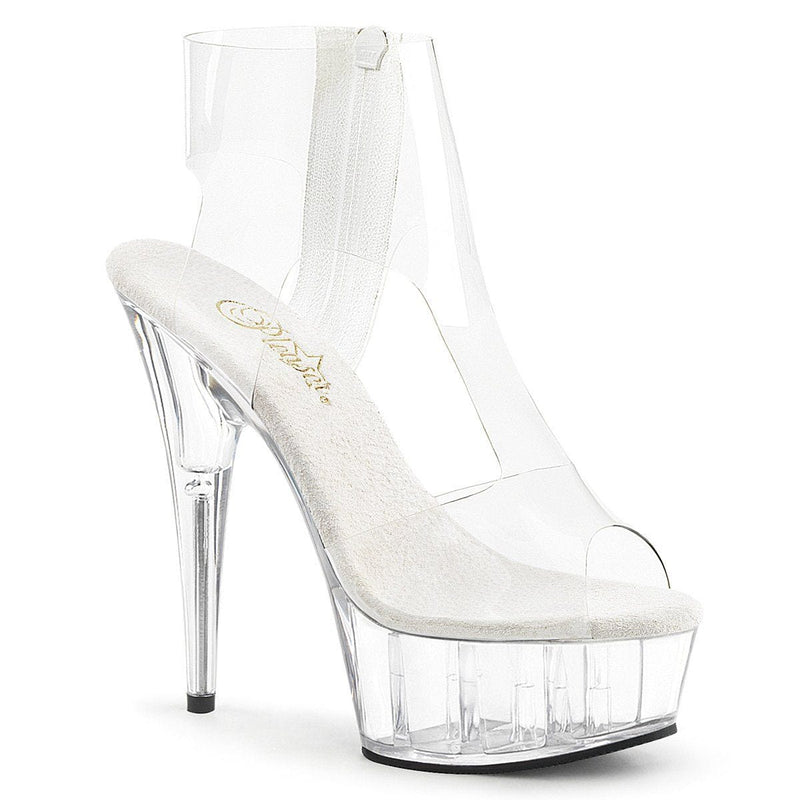 DELIGHT-633 Clear/Clear Platform Sandal Pleaser US Size (Women's): 5