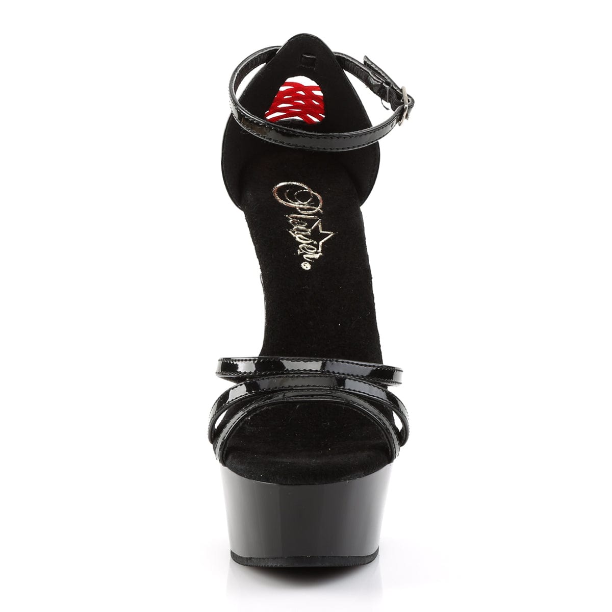 DELIGHT-662 Black Patent/Black Platform Sandal Pleaser US Size (Women's): 5