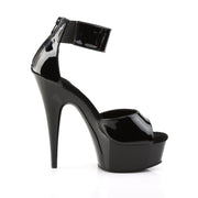 DELIGHT-670-3 Black/Black Platform Sandal Pleaser US Size (Women's): 5