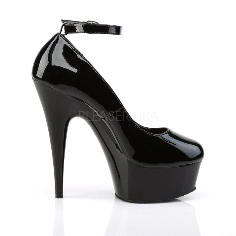 DELIGHT-686 Black Patent/Black Pump Pleaser US Size (Women's): 5