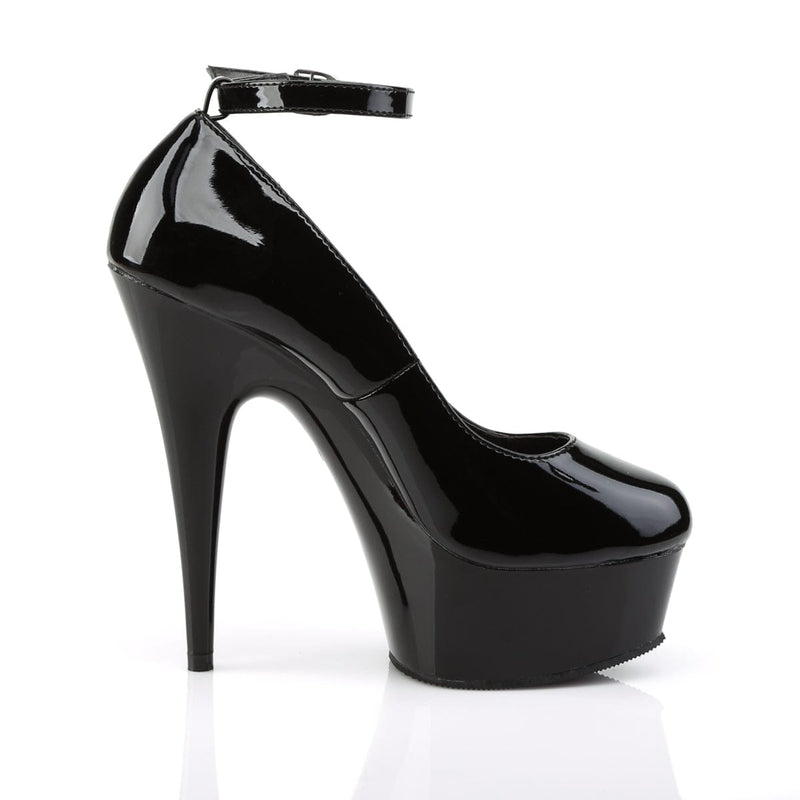 DELIGHT-686 Black Patent/Black Pump Pleaser US Size (Women's): 5
