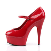 DELIGHT-687 Red/Red Mary Janes Pleaser US Size (Women's): 5