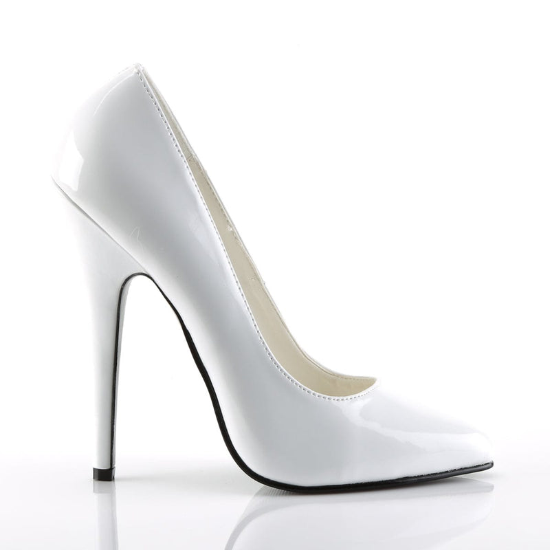 DOMINA-420 White Patent CURRENT Devious US Size (Women's): 5
