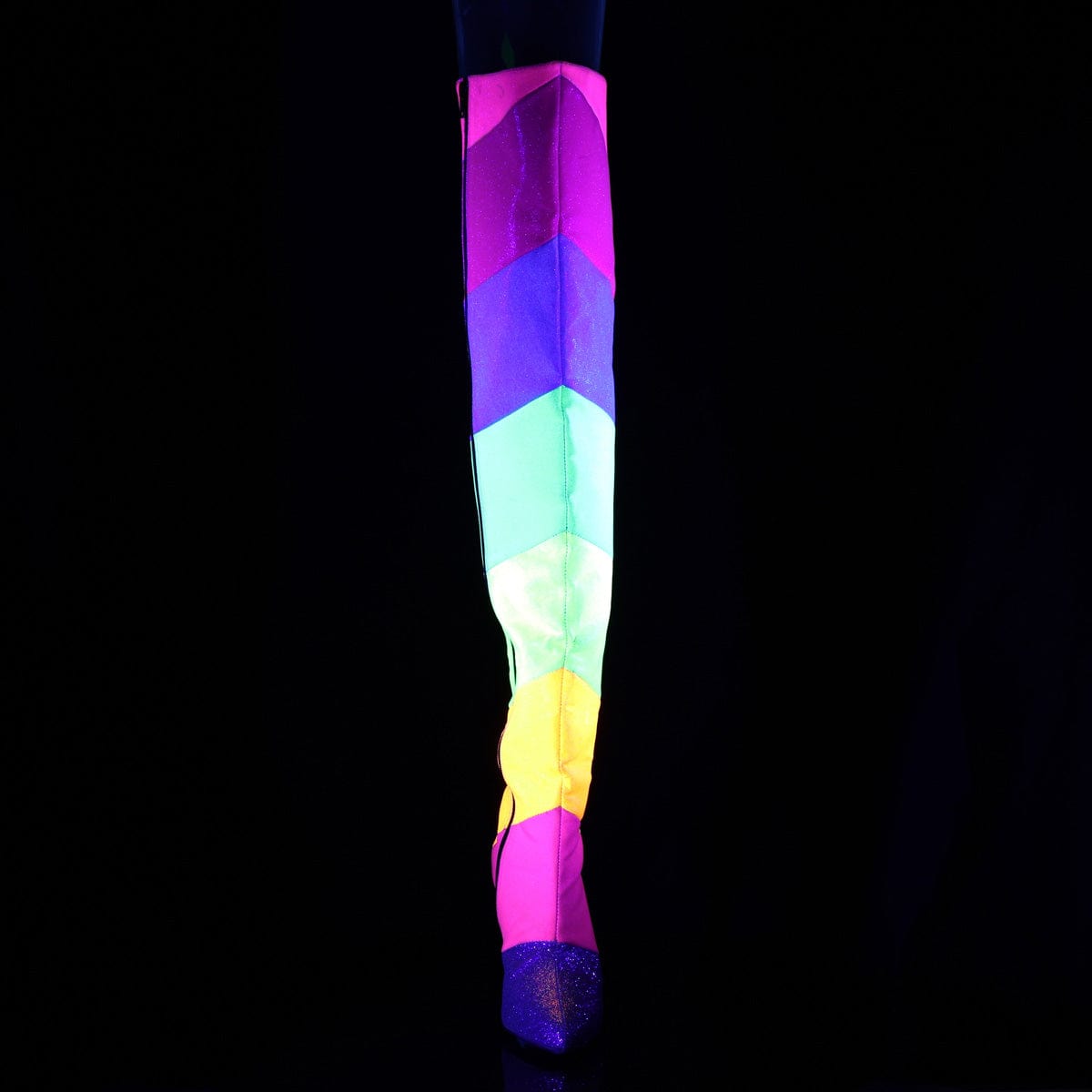 DREAM-3012RBG Multi-Rainbow Multi Glitter PREORDER Pleaser Pink Label US Size (Women's): 9