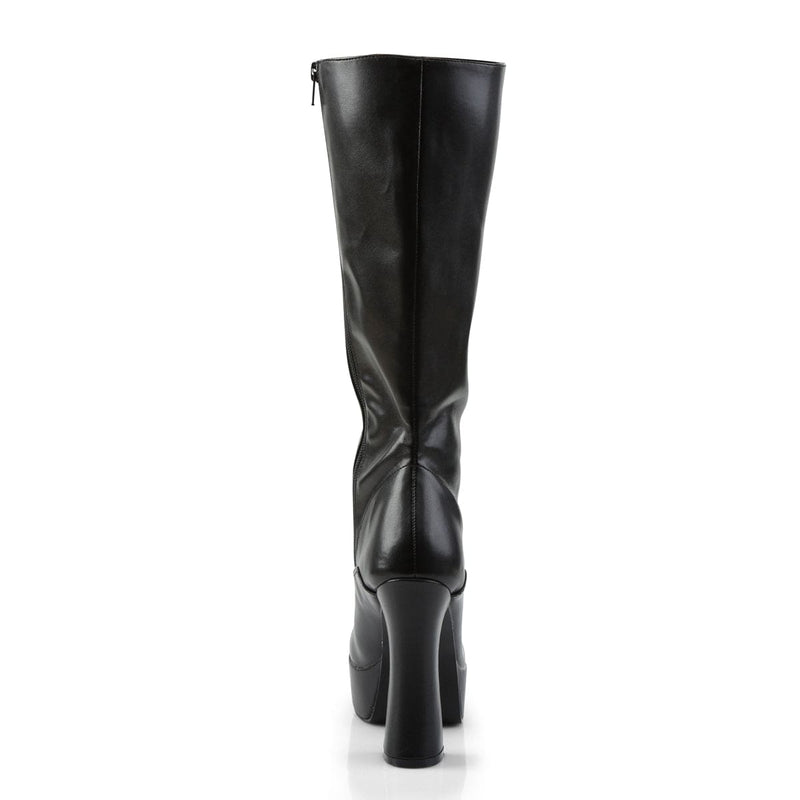 ELECTRA-2020 Black Faux Leather Knee Boot Pleaser US Size (Women's): 6
