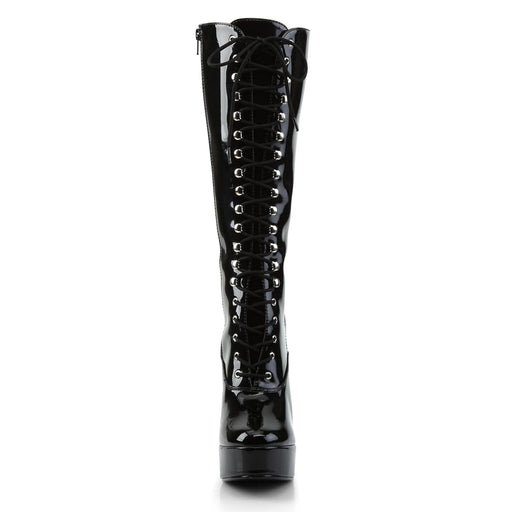 ELECTRA-2020 Black Patent Knee Boot Pleaser US Size (Women's): 6