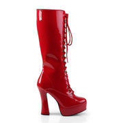 ELECTRA-2020 Red Patent Knee Boot Pleaser US Size (Women's): 6
