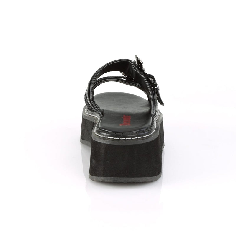 EMILY-100 Black Vegan Leather Demonia US Size (Women's): 6