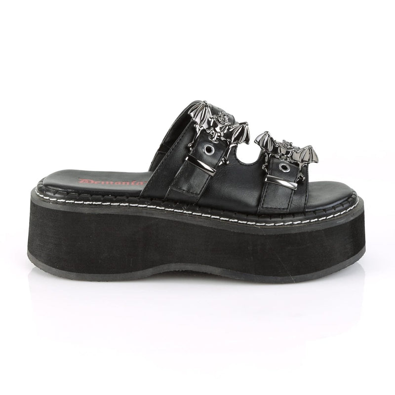 EMILY-100 Black Vegan Leather Demonia US Size (Women's): 6