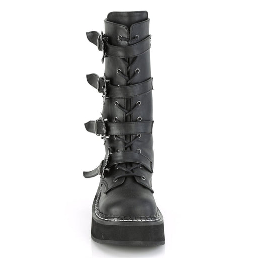 EMILY-322 Black Vegan Leather Mid-Calf Boot Demonia US Size (Women's): 6