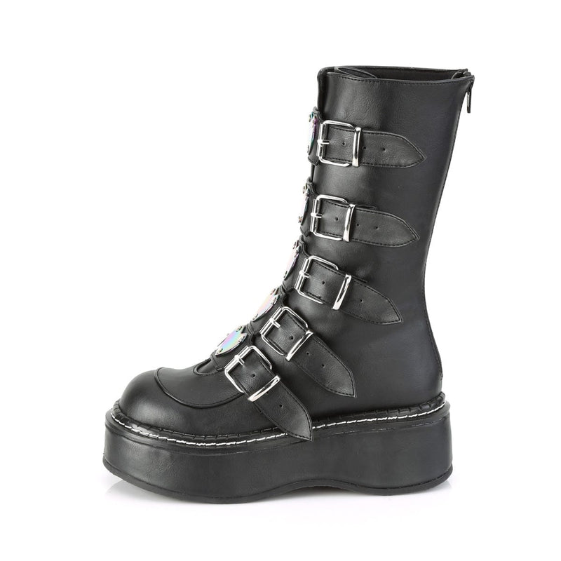 EMILY-330 Black Vegan Leather Demonia US Size (Women's): 6