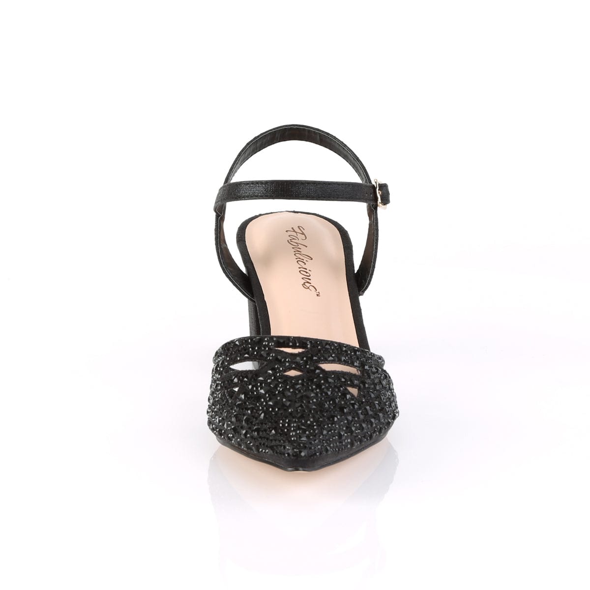 FAYE-06 Black Shimmering Fabric SALE Fabulicious US Size (Women's): 5