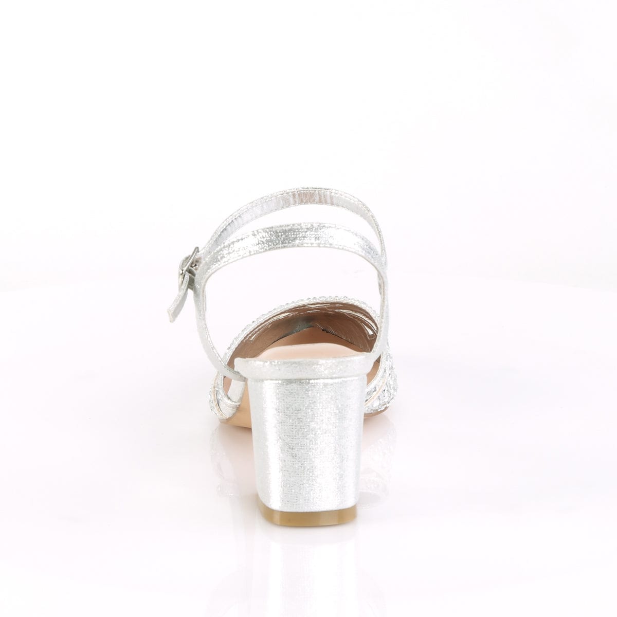 FAYE-06 Silver Shimmering Fabric SALE Fabulicious US Size (Women's): 5