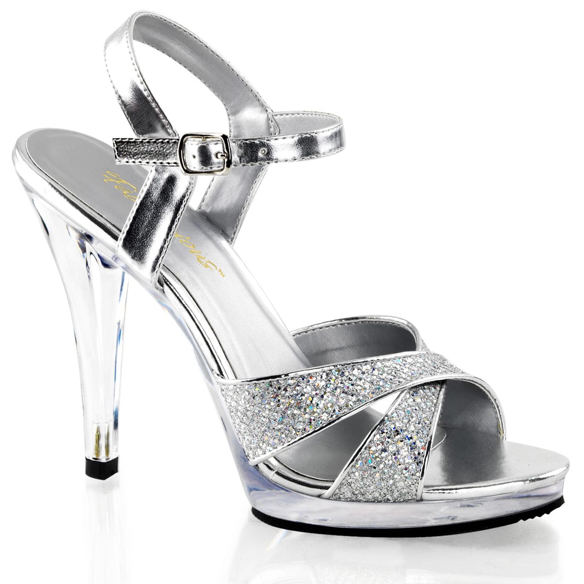 FLAIR-419(G) Silver Multi Glitter/Clear CURRENT Fabulicious US Size (Women's): 5